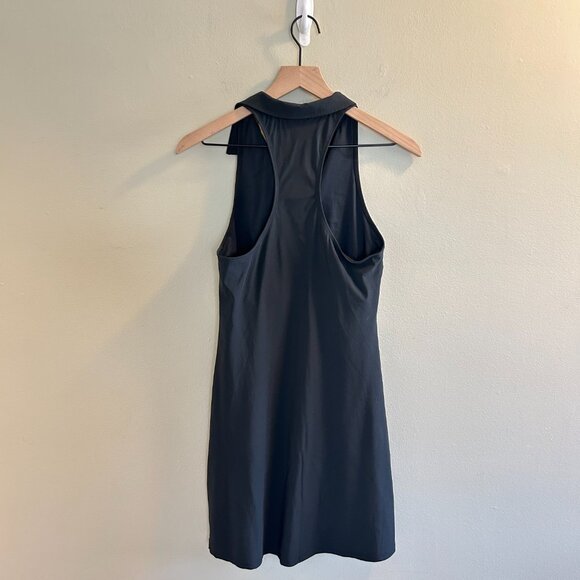 Abercrombie & Fitch Polo Mini Dress Size Small Tall Black Traveler Sleeveless - Picture 6 of 10